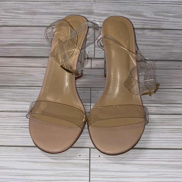 Justfab Hanna Transparent Heeled Sandal - Picture 2 of 8
